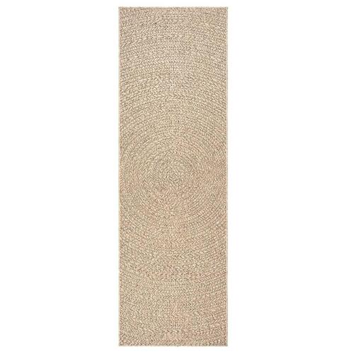 Gulvtæppe ZIZUR 80x200 cm jute-look indendørs og udendørs