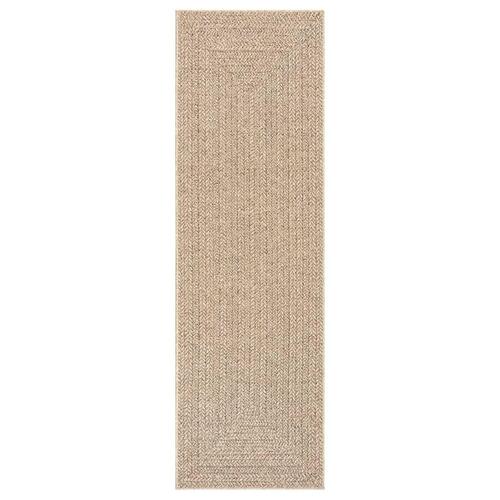Gulvtæppe ZIZUR 80x250 cm jute-look indendørs og udendørs