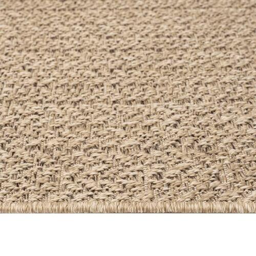 Gulvtæppe ZIZUR 100x200 cm jute-look indendørs og udendørs