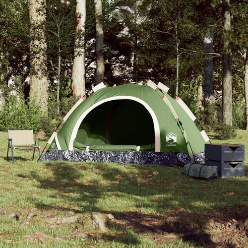 3-personers campingtelt vandafvisende quick-release grøn