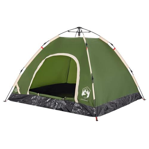 3-personers campingtelt vandafvisende quick-release grøn