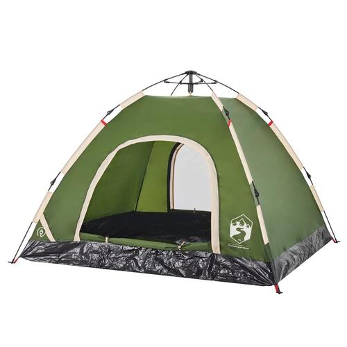 3-personers campingtelt vandafvisende quick-release grøn