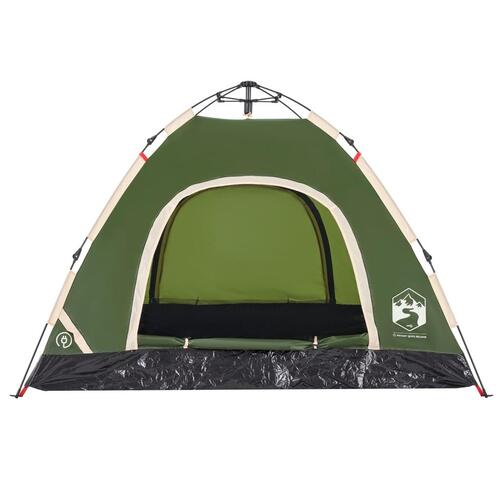 3-personers campingtelt vandafvisende quick-release grøn