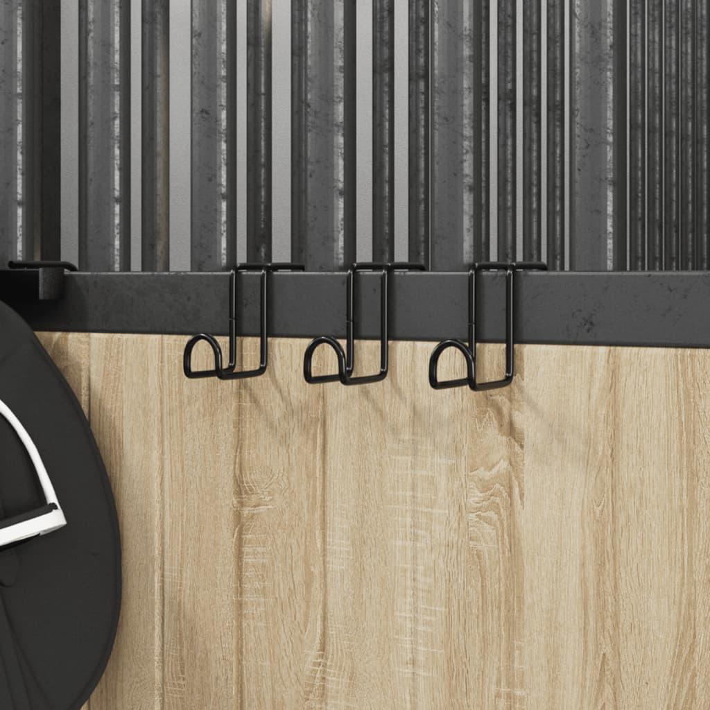 Tøjleholdere 3 stk. stål sort