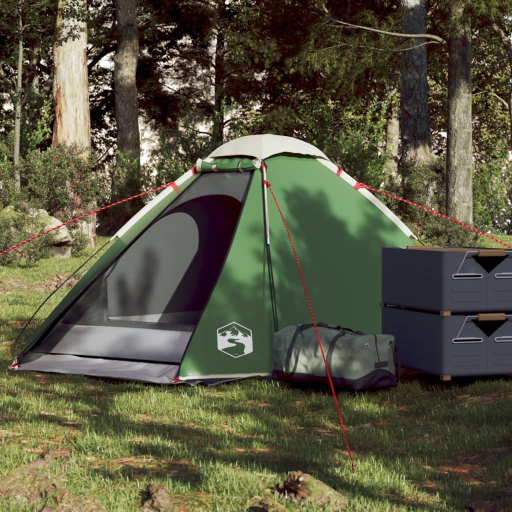 2-personers campingtelt vandafvisende kuppel grøn