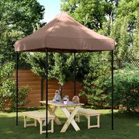 Pop op-festtelt 200x200x306 cm foldbart brun