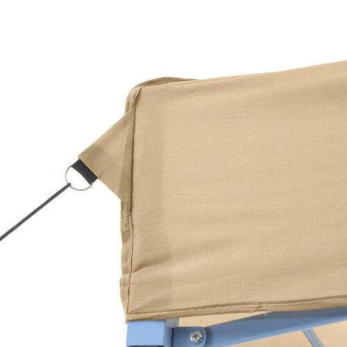 Pop op-festtelt med 2 sidevægge foldbart beige