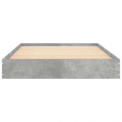 Sengeramme 100x200 cm konstrueret træ betongrå