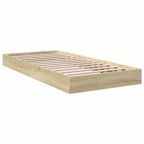 Sengeramme 90x200 cm uden madras konstrueret træ sonoma-eg