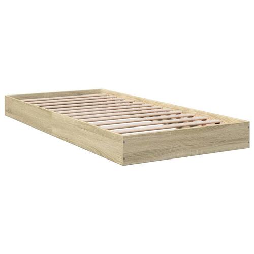 Sengeramme 90x200 cm uden madras konstrueret træ sonoma-eg