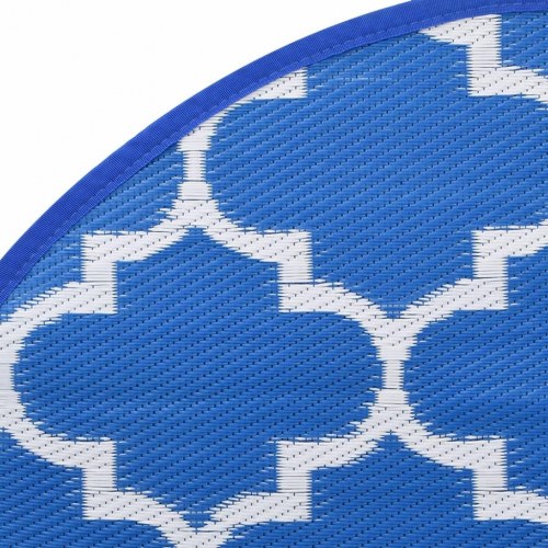 Udendørs gulvtæppe ARAKIL Ø120 cm PP Blå