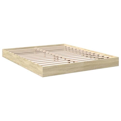 Sengeramme 150x200 cm uden madras konstrueret træ sonoma-eg