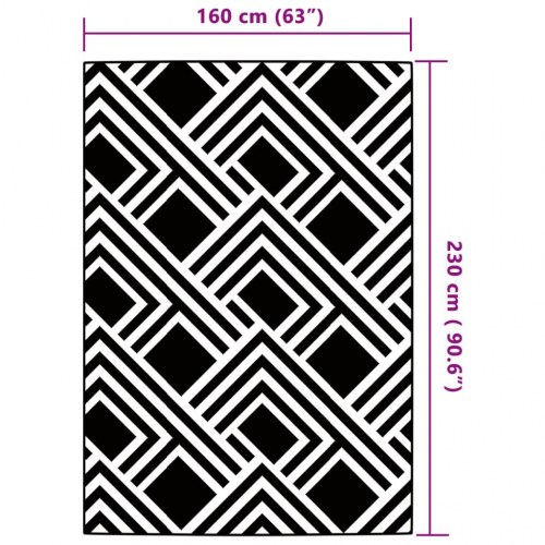 Udendørstæppe ARAKIL 160x230 cm PP grå