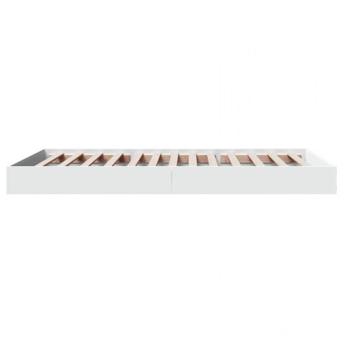 Sengeramme 100x200 cm konstrueret træ hvid