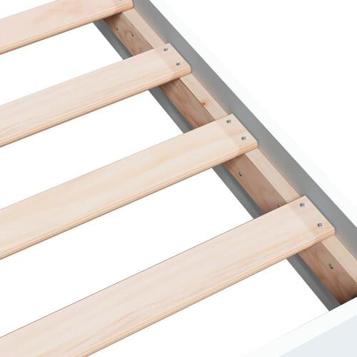 Sengeramme 90x200 cm konstrueret træ hvid