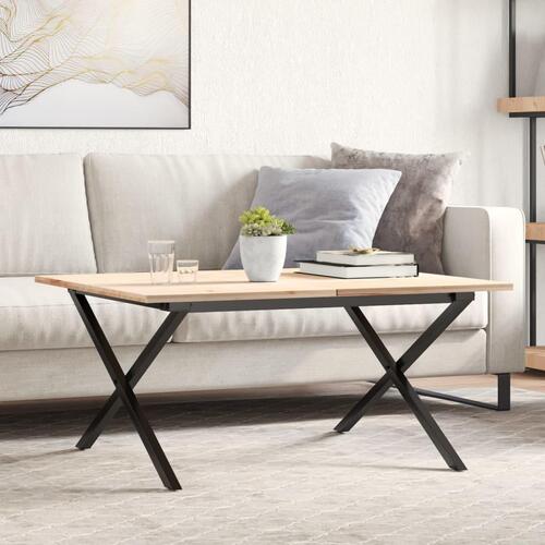 Bordben til sofabord 80x70x43 cm X-stel støbejern