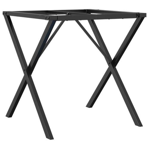 Bordben til spisebord 70x70x73 cm X-stel støbejern