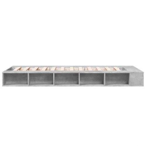 Sengeramme 100 x 200 cm med opbevaring - betongrå
