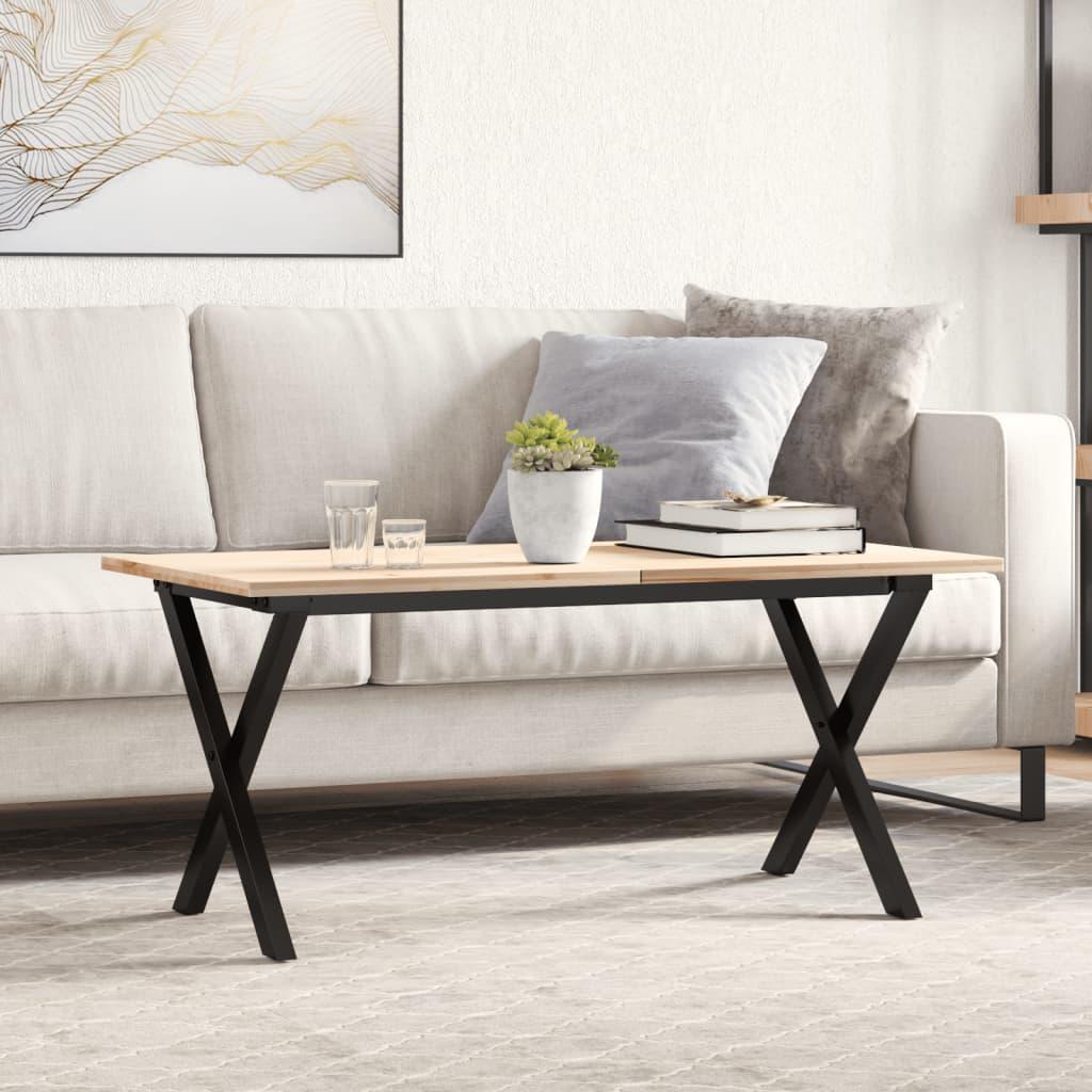 Bordben til sofabord 70x30x43 cm X-stel støbejern