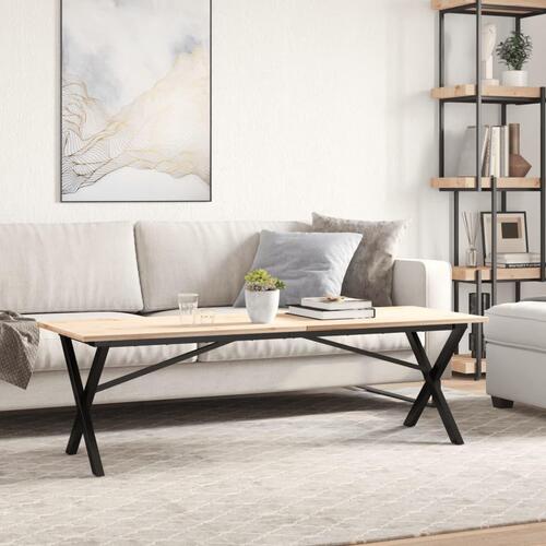 Bordben til sofabord 140x30x43 cm X-stel støbejern