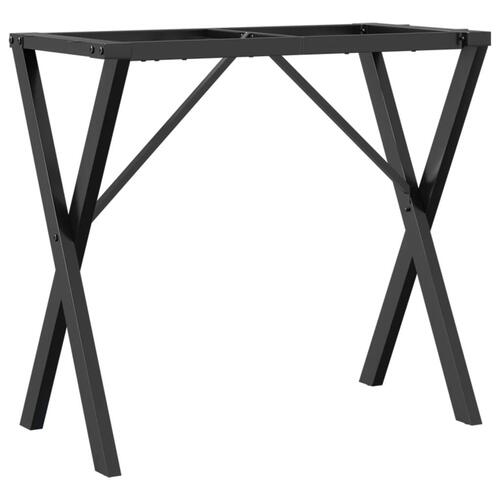 Bordben til spisebord 80x40x73 cm X-stel støbejern