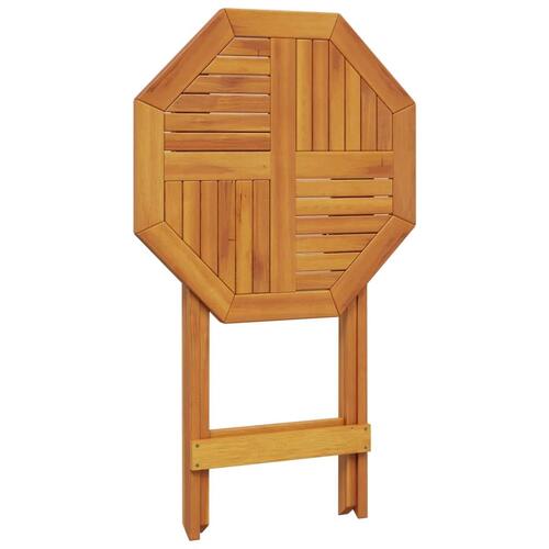 Foldbart havebord Ø60x75 cm massivt akacietræ
