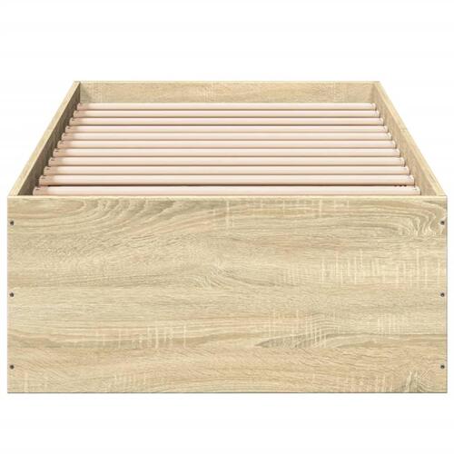 Sengeramme 75x190 cm uden madras konstrueret træ sonoma-eg