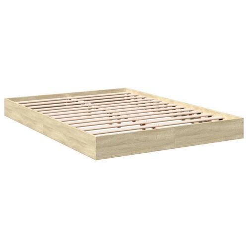 Sengeramme 120x200 cm uden madras konstrueret træ sonoma-eg