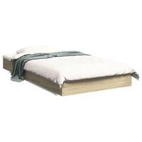 Sengeramme 90x190 cm uden madras konstrueret træ sonoma-eg