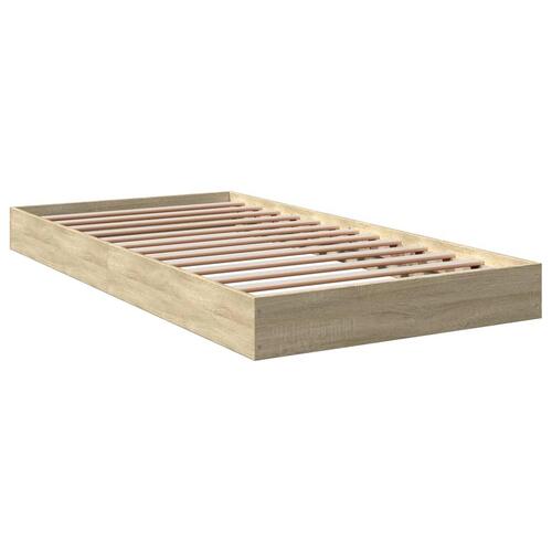 Sengeramme 90x190 cm uden madras konstrueret træ sonoma-eg