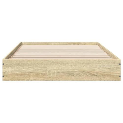 Sengeramme 75x190 cm uden madras konstrueret træ sonoma-eg