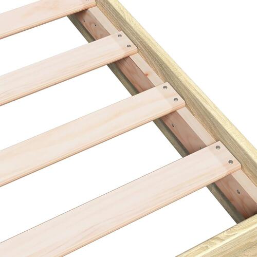 Sengeramme 75x190 cm uden madras konstrueret træ sonoma-eg