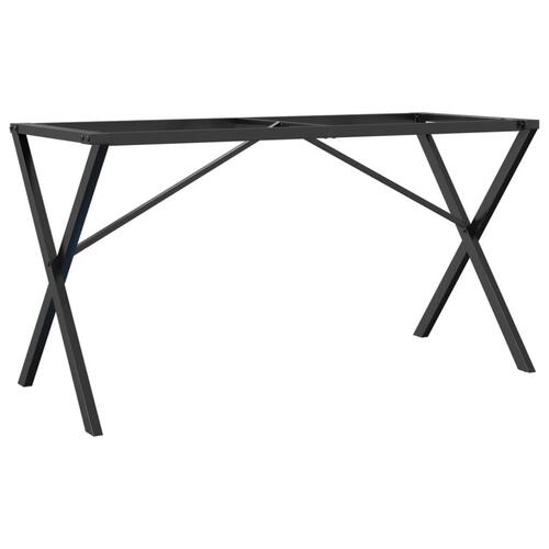 Bordben til spisebord 120x60x73 cm X-stel støbejern