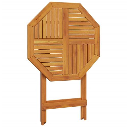 Foldbart havebord Ø70x75 cm massivt akacietræ