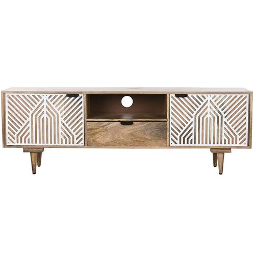 møbler Home ESPRIT Hvid Mangotræ 160 x 41 x 55 cm