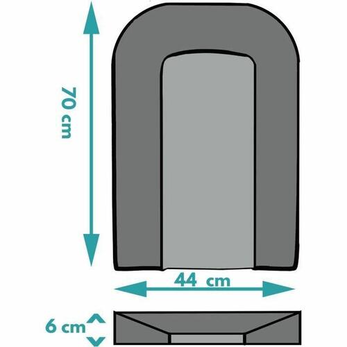 Changer Looping BCLPC 70 x 44 x 6 cm PVC Hvid
