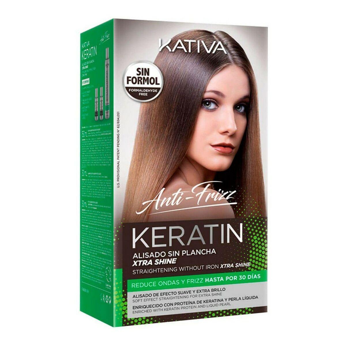 Professionelt sæt til at glatte hår Kativa Xtra Shine (3 stk)
