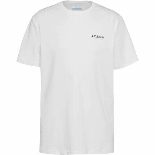Kortærmet T-shirt til Mænd Columbia Csc Basic Logo™ Hvid XL