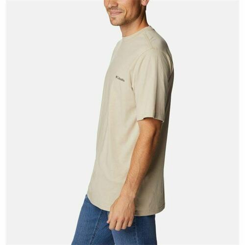 Kortærmet T-shirt til Mænd Columbia Csc Basic Logo™ Lys brun Moutain S