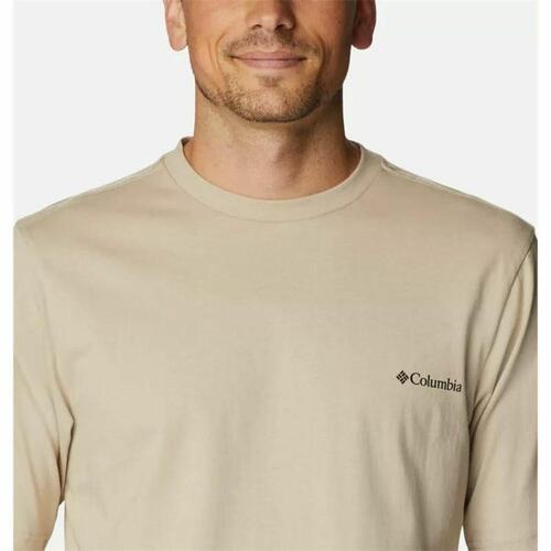Kortærmet T-shirt til Mænd Columbia Csc Basic Logo™ Lys brun Moutain S