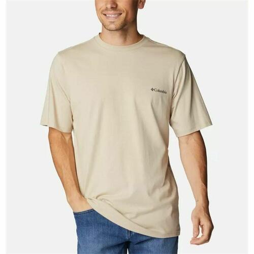 Kortærmet T-shirt til Mænd Columbia Csc Basic Logo™ Lys brun Moutain S
