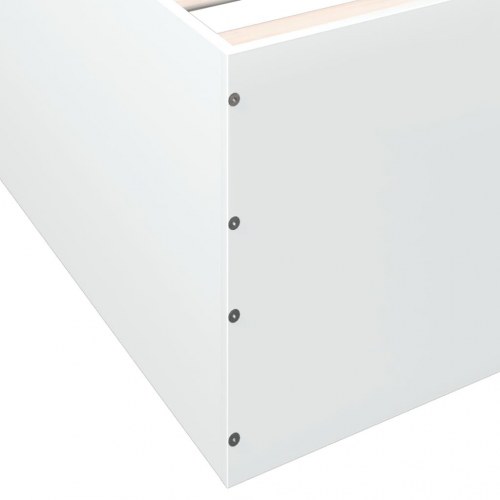 Sengestel 180x200 cm konstrueret træ hvid