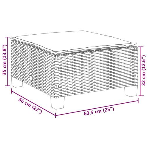 Sofasæt til haven 8 dele med hynder polyrattan grå