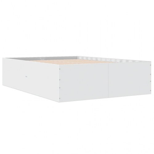 Sengestel 140x200 cm konstrueret træ hvid