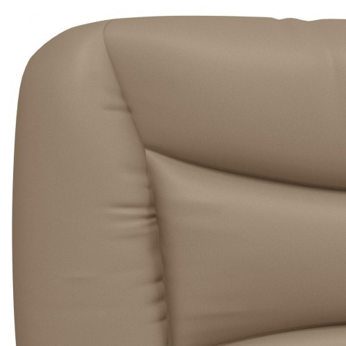 Seng med madras Hvar 180x200 cm kunstlæder cappuccinofarvet