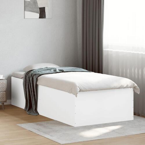 Sengeramme 90x200 cm konstrueret træ hvid