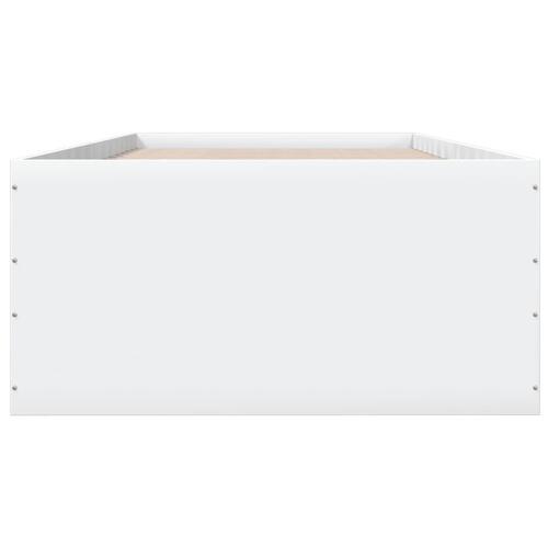 Sengeramme 90x200 cm konstrueret træ hvid