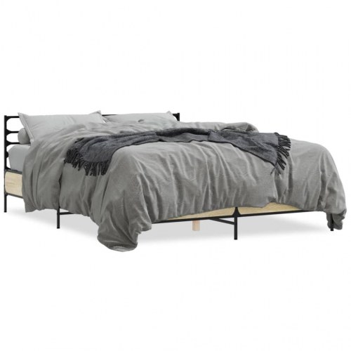 Sengestel 150 x 200 cm med hovedgavl - sonoma-eg