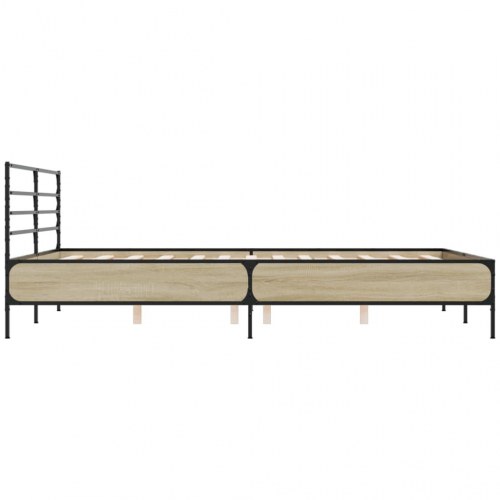 Sengestel 150 x 200 cm med hovedgavl - sonoma-eg