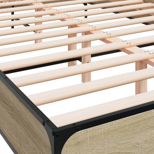 Sengestel 150 x 200 cm med hovedgavl - sonoma-eg
